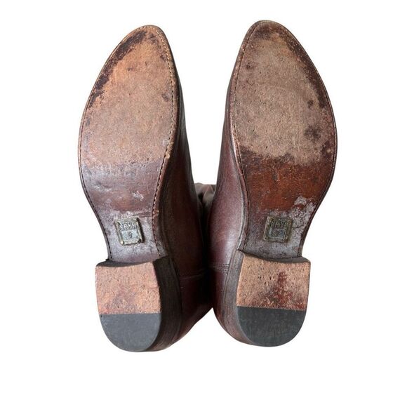 Frye Rider Pull On Leather Boots size 7.5 Brown - Picture 6 of 11